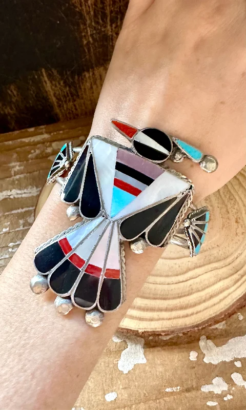 turquoise bangles for women -RENEWAL OF LIFE Zuni Peyote Bird Cuff • 36g