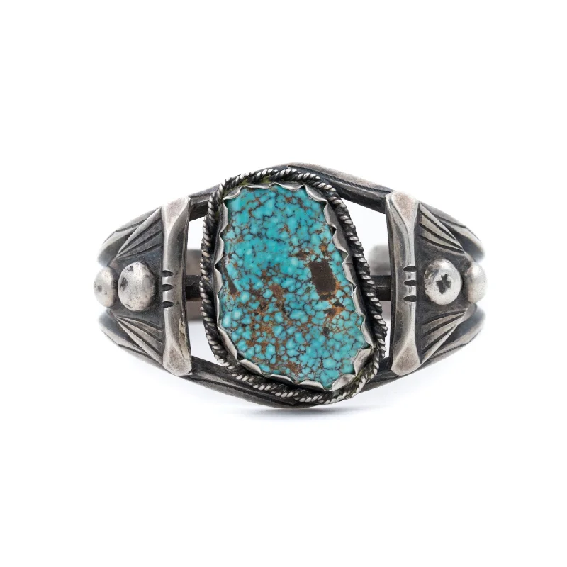 boho bracelets for women -1940's #8 Webby Turquoise Cuff