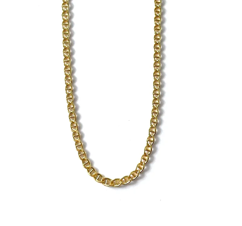 layered gold necklaces for women -Mallory Mariner Chain Choker Necklace