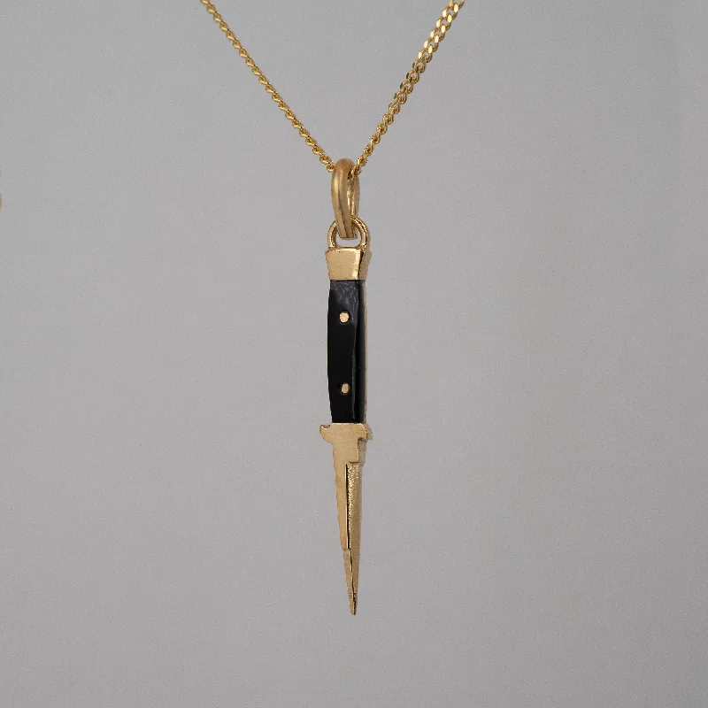 stylish necklaces for women -Black Onyx Cut a Bitch