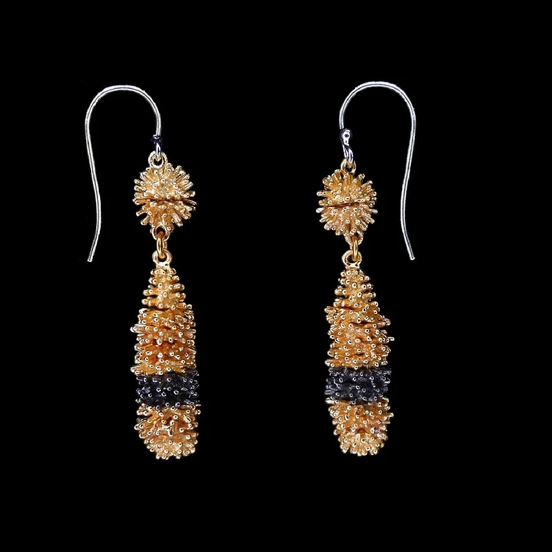 gold rings for women -diamond earrings for women -Gone To Seed Earrings - Teardrop Wire