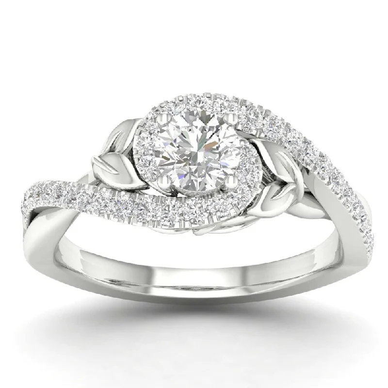 De Couer 14k Gold 3/4ct TDW Diamond Promise Ring