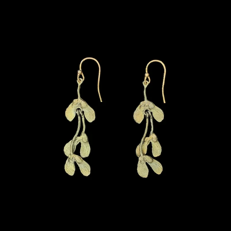 luxury fashion rings for women -casual earrings for women -Japanese Maple Earrings - Wire Drop