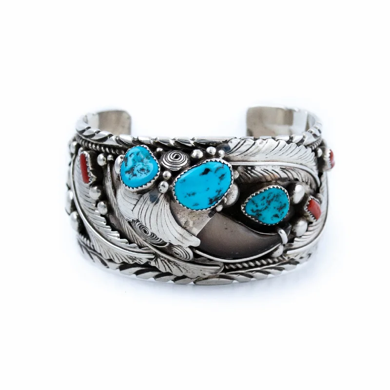 statement bangles for women -Killer Claw Navajo Cuff