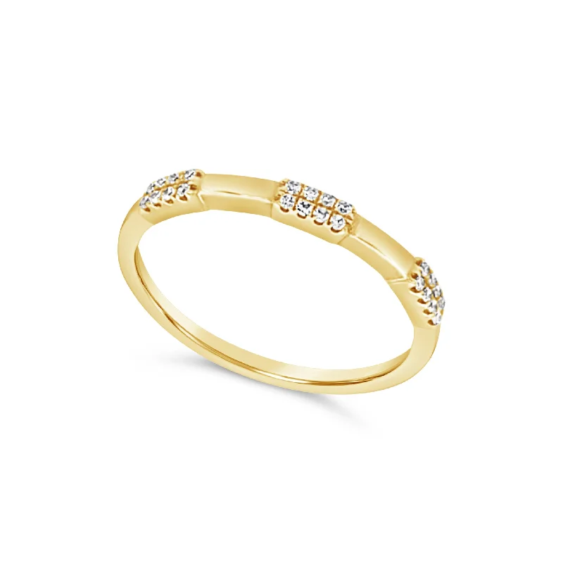 Diamond Accented Stackable Ring