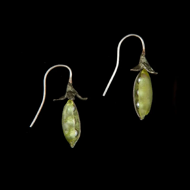 statement rings for women -pearl earrings for women -Sweet Pea Earrings - Petite Drop