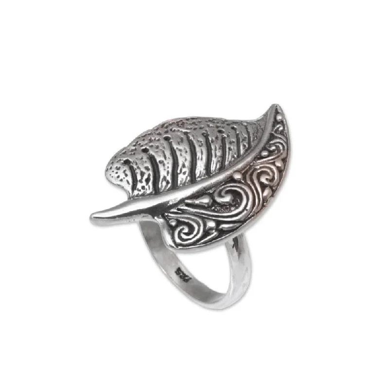 Handmade Sterling Silver 'Two-ided' Ring (Indonesia)