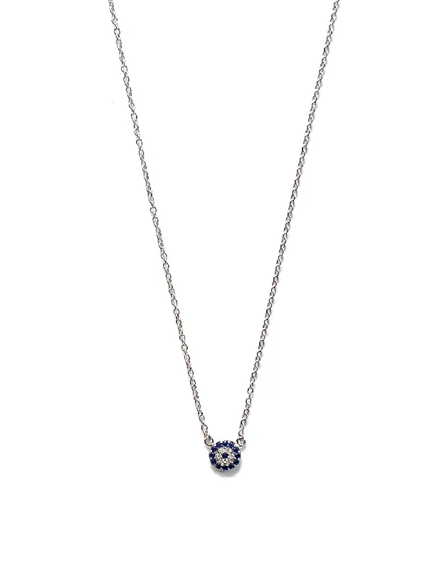 gemstone drop necklaces -Lara CZ Evil Eye Necklace