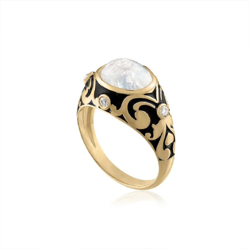 FRANCESCA MOONSTONE DOME RING