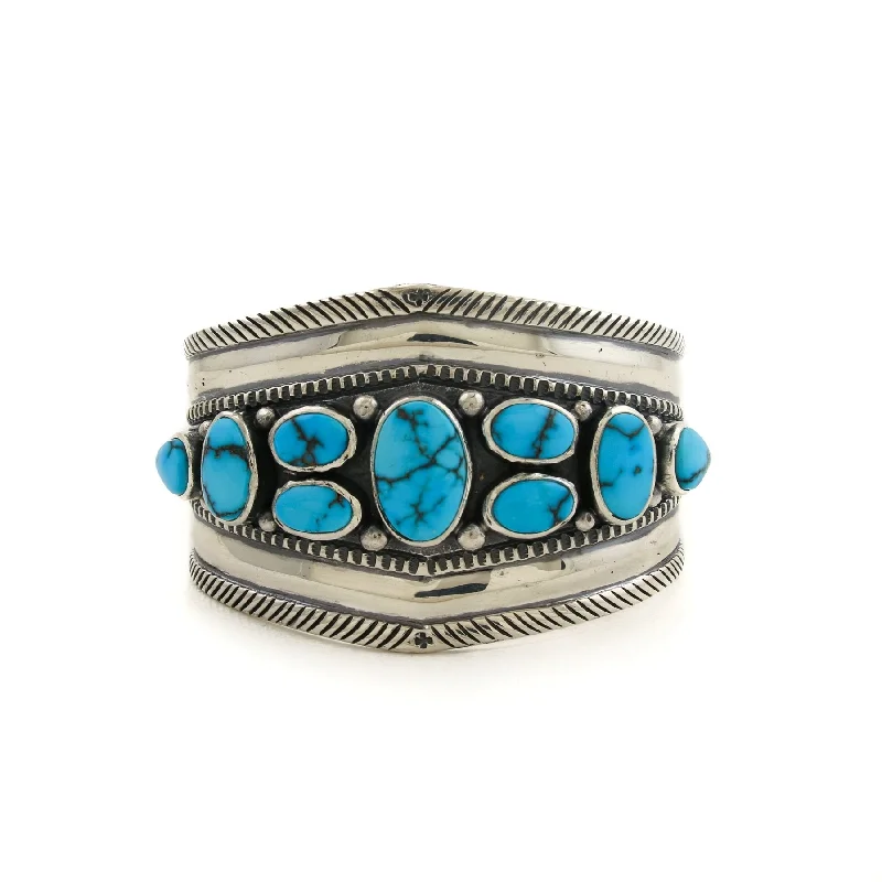 charm bracelets for women -Ingot Egyptian Turquoise Cuff by Natan