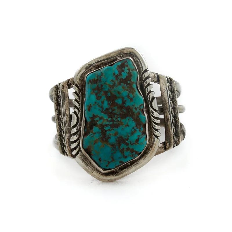 friendship bracelets for women -Navajo Turquoise Nugget Cuff