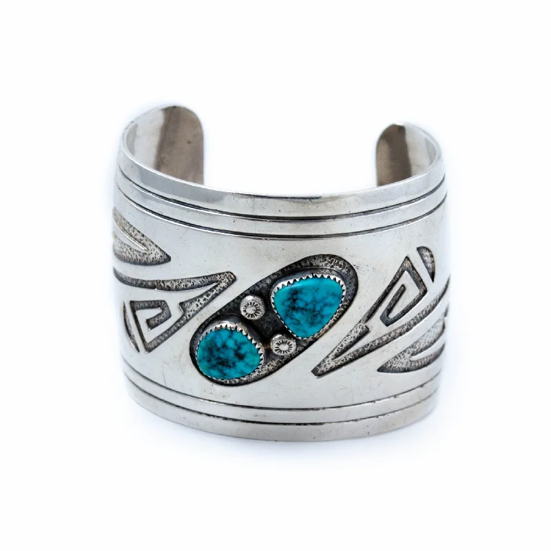 vintage bracelets for women -Incredible 1980's  Navajo Cuff