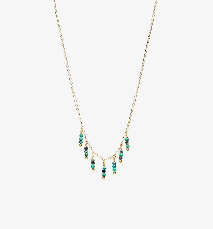 luxury necklaces for brides -Azul Necklace ~ Turquoise