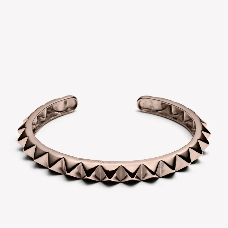 fashion bangles for women -MENS PYRAMID CUFF