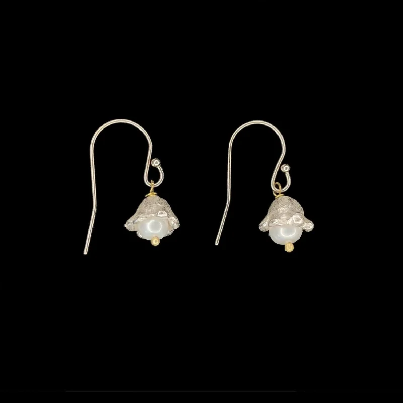 wedding bands for women -crystal earrings for women -Lily of the Valley Earrings - Single Flower