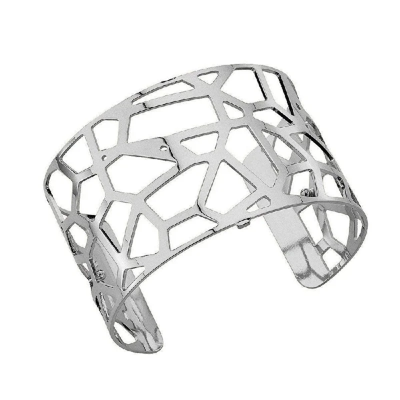 fashion bangles for women -Girafe 40mm Cuff in Silver