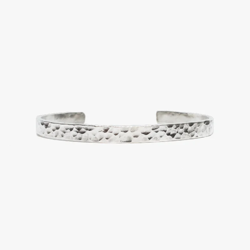 sterling silver bangles -High Polish, Hammered Sterling Cuff