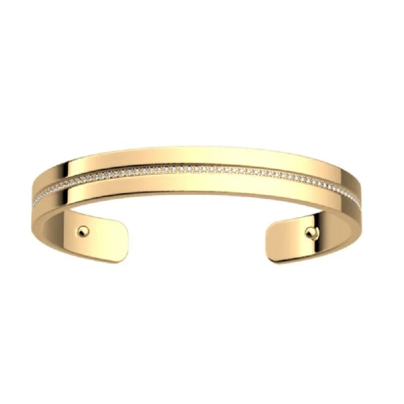 vintage gold bracelets for women -Bandeau Precious 14mm Cuff in Gold