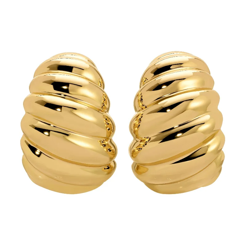 luxury fashion rings for women -casual earrings for women -Paris Earrings - Gold