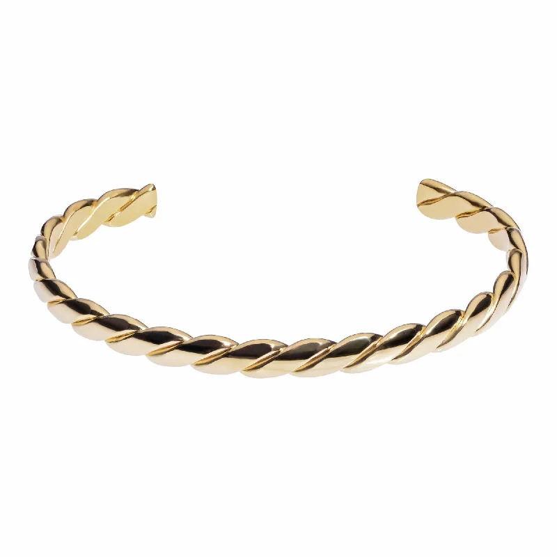 oval bangles for women -Braided Cuff