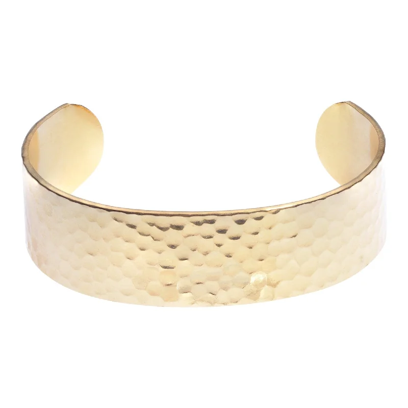 chunky bangles for women -3/4 Inch Hammered Cuff