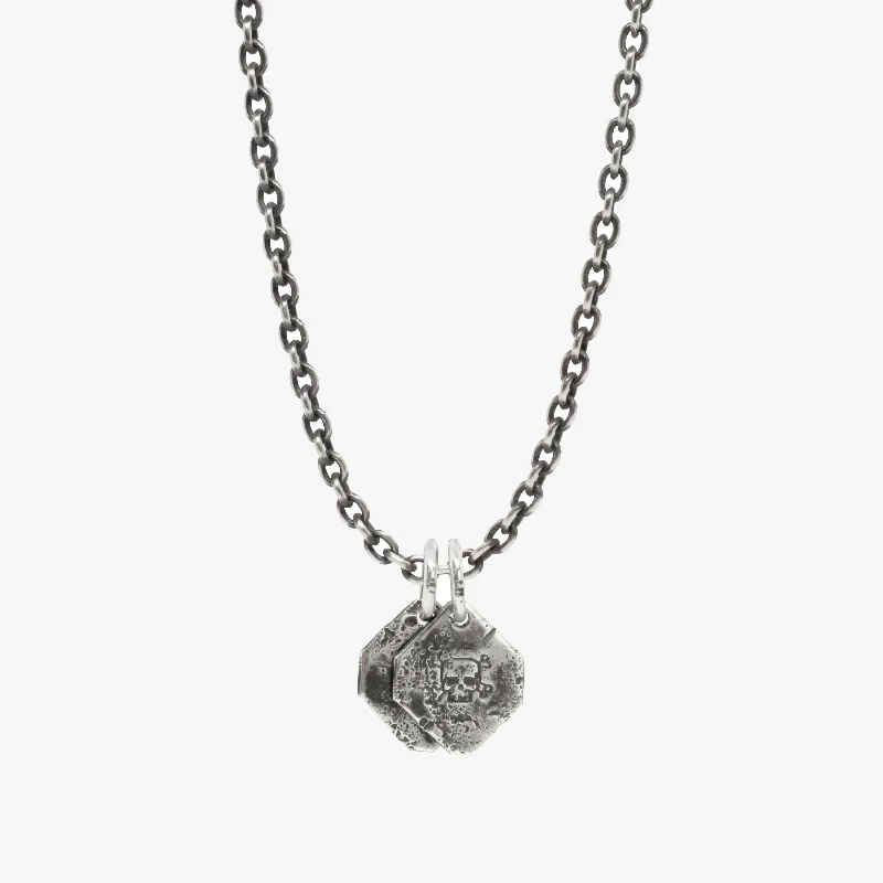 sterling silver necklaces for women -Skull Medallions Necklace