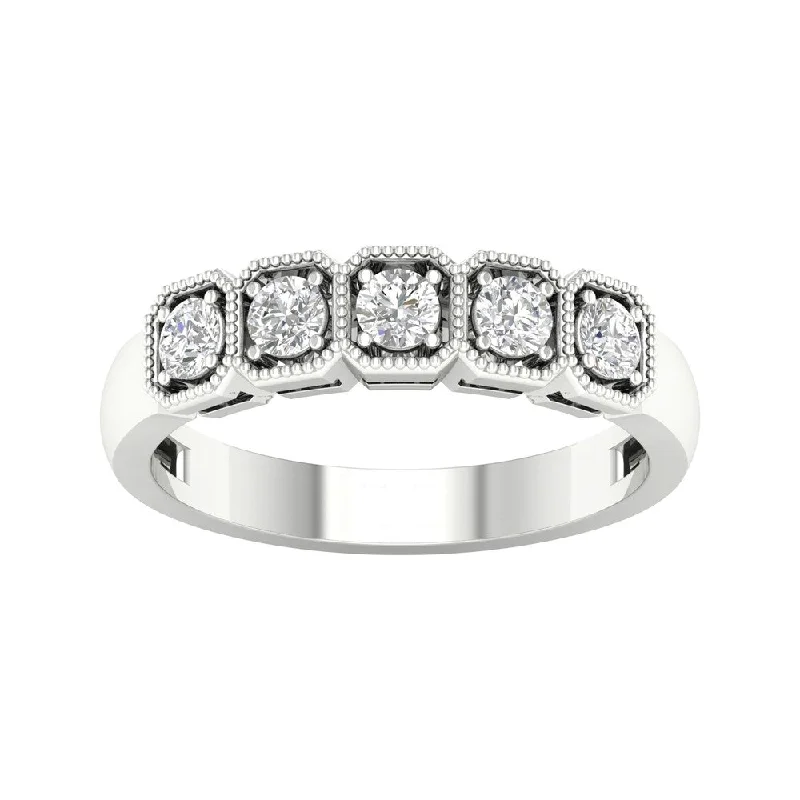 De Couer 14k Gold 1/2ct TDW Diamond Promise Ring