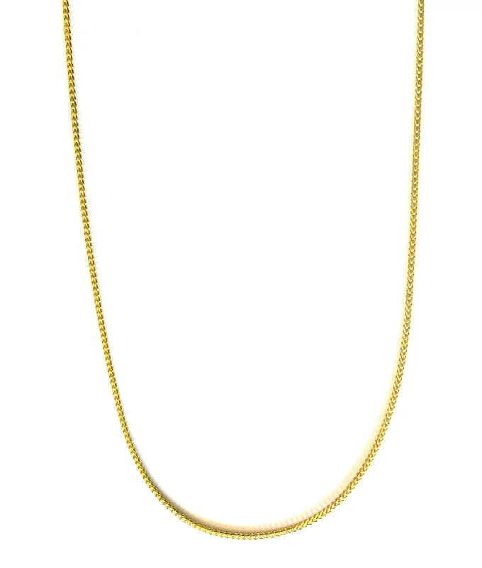 gold bar necklaces for women -Cameron 20" Franco Chain Necklace