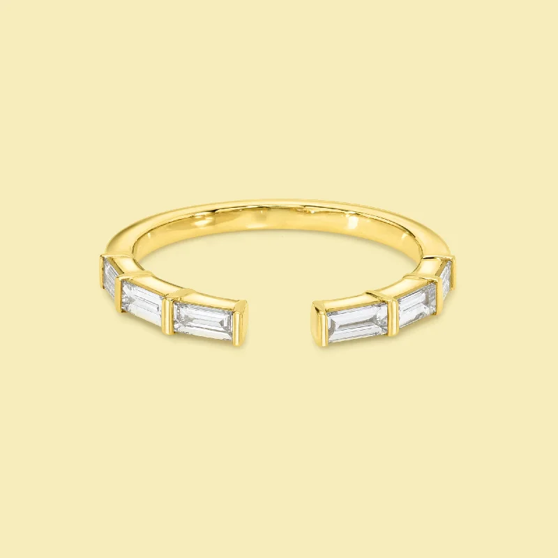 crystal bracelets for women -The Taylor, Open Diamond Cuff Band